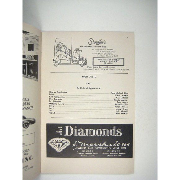 High Spirits Paper Mill Playhouse Theatre Program 1965 NJ Beatrice Lillie - Picture 4 of 8